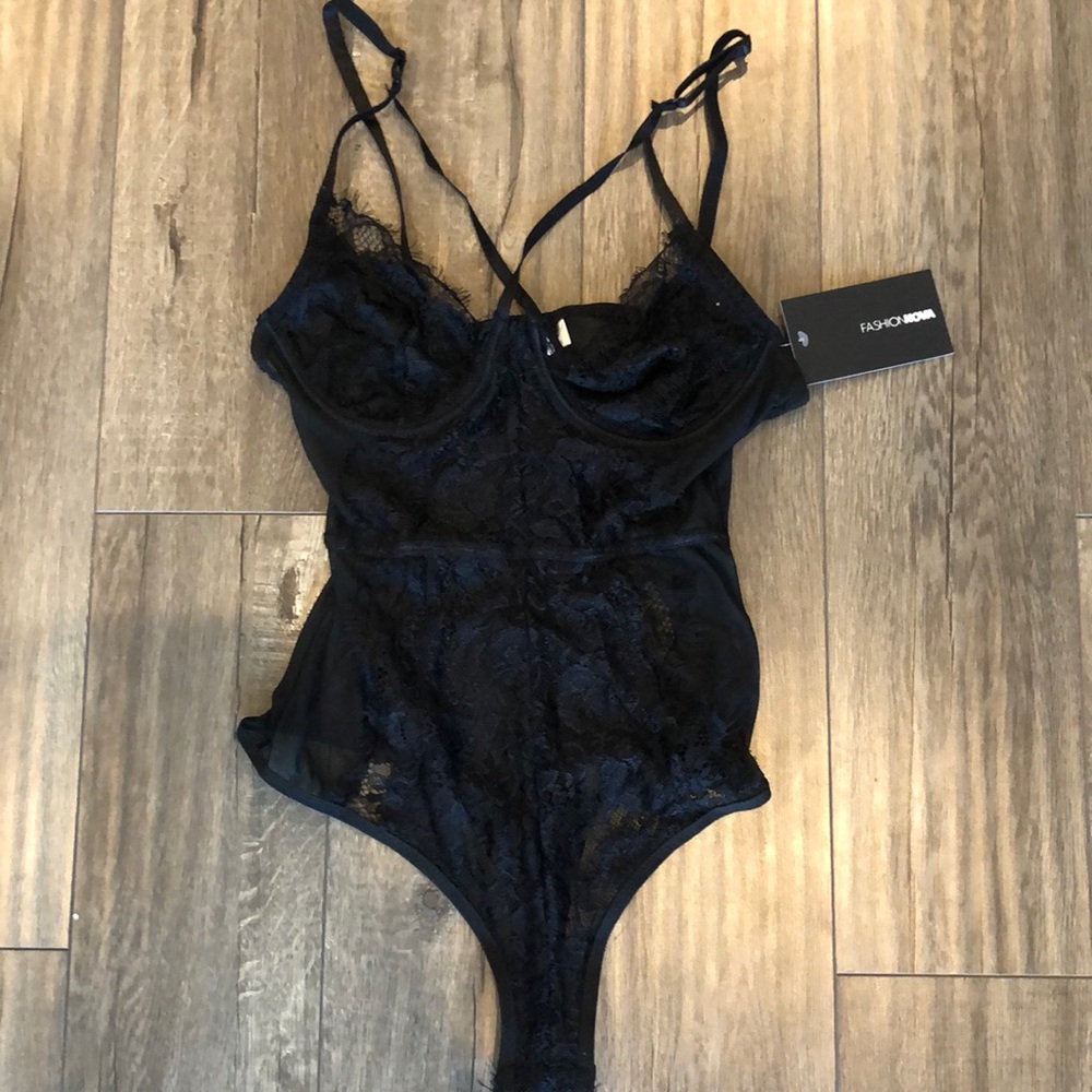 Fashion Nova Black Bodysuit